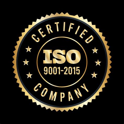 Iso Certification Iso 90012015 Logo Iso 9000 Certification Premium