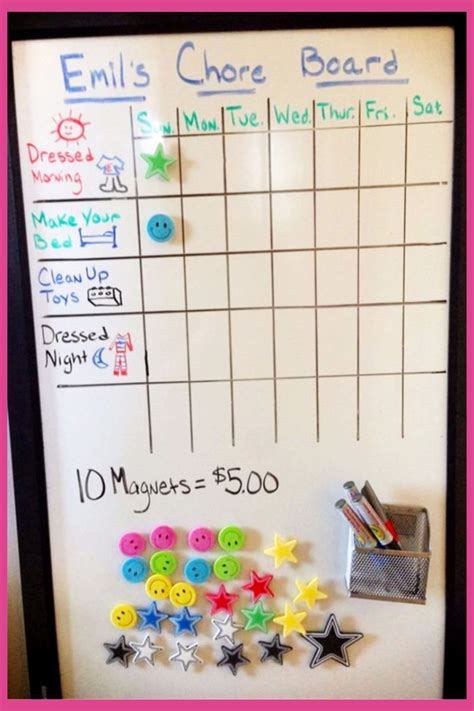 Chore Chart Ideas Diy Chore Boards And Checklists For Kids