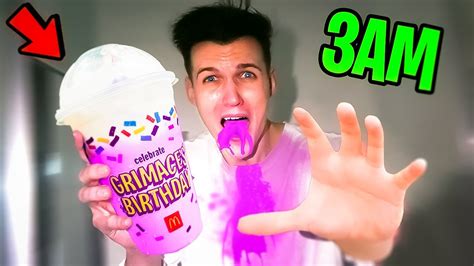 Do Not Drink The Grimace Shake At 3am Youtube