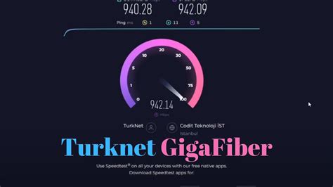 TurkNet GigaFiber Hız Testi 1000Mbps Download 1000Mbps Upload YouTube