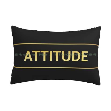 Attitude Black White Pillow Case 20x30 5075 Sofa Bedroom Lana