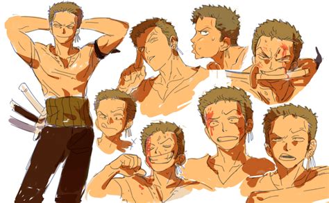 Roronoa Zoro One Piece Absurdres Highres Boy Q Arms Behind Head