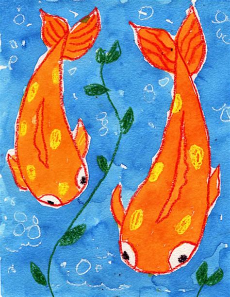 Easy How To Paint A Koi Fish Tutorial And Koi Fish Coloring Page