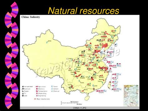 Natural Resources Map Of China Map Of World