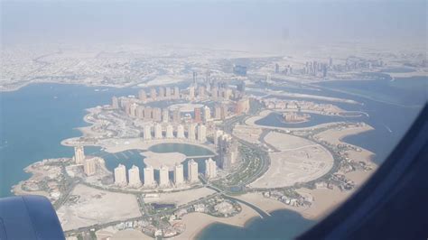 Doha Aerial View From Qatar Airways Take Off Youtube
