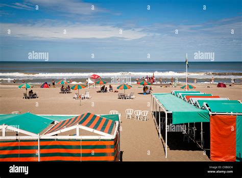 Balneario A Seaside Resort On The Beach In Pinamar Argentina Stock