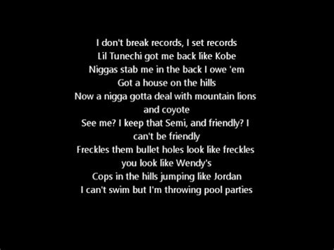 Could be 3 or 4 beats per line. Lil Wayne - Trap House Lyrics - YouTube