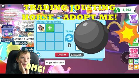 Adopt Me Trading The New Neon Jousting Horse Adoptme Adoptmetrades