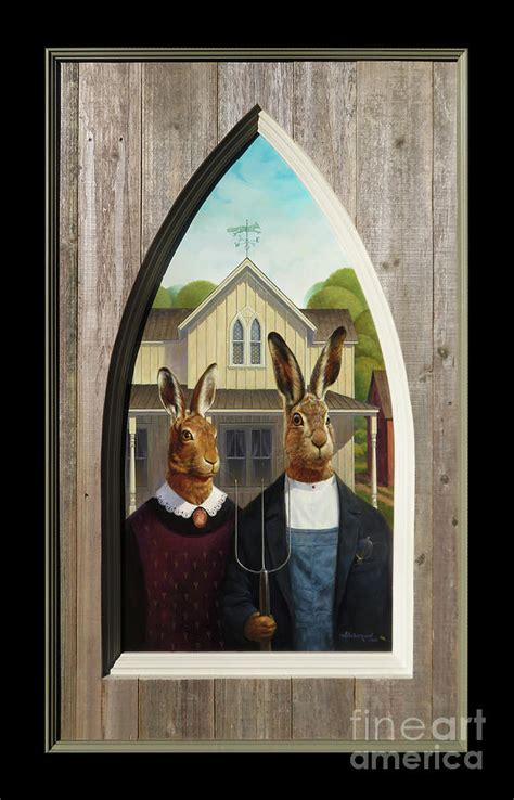 American Gothic Sunday Best Painting By David Henderson