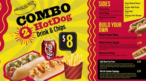 Hot Dog Menu Template