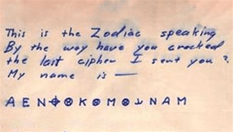 Zodiac Killer S Final Two Messages May Have Been Decoded And His