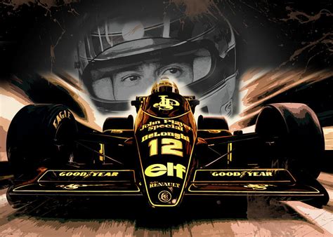 Ayrton Senna Jps Lotus Digital Art By Matias Gonzalez Pixels