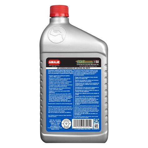 Amalie Oil 160 65656 56 Pro High Performance Sae 50w Synthetic