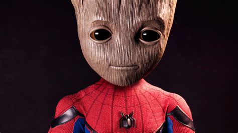Spider Groot Hd Superheroes 4k Wallpapers Images