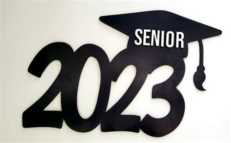 2023 Senior Grad Sign Glowforge Laser File Digital Download Etsy