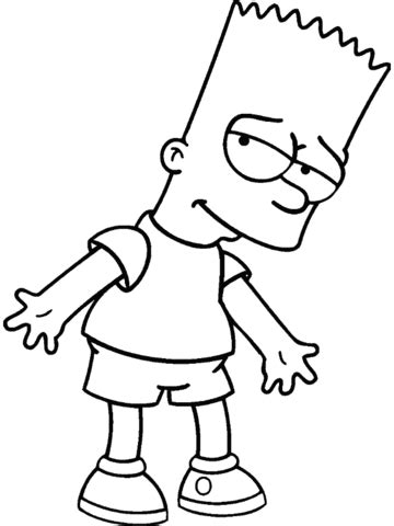 Check spelling or type a new query. Bart Simpson coloring page | Free Printable Coloring Pages