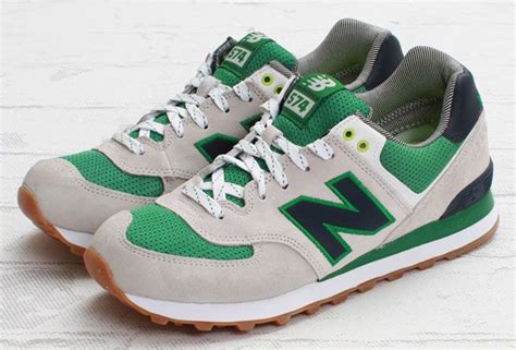 New balance men's 574 suede trainers, grey. New Balance 574 - Green / Grey. New Kicks! | New balance ...