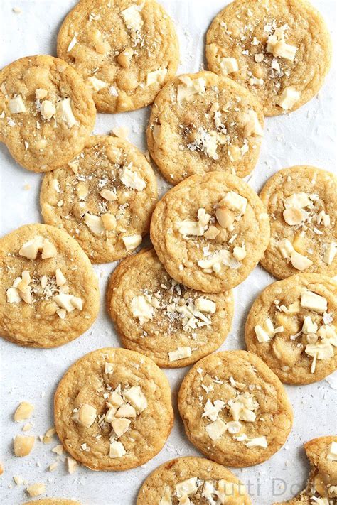It almost tastes to good to probably the best part of this recipe is the fact that you can eat the cookie dough raw. Salted White Chocolate Macadamia Cookies | Recipe | White ...