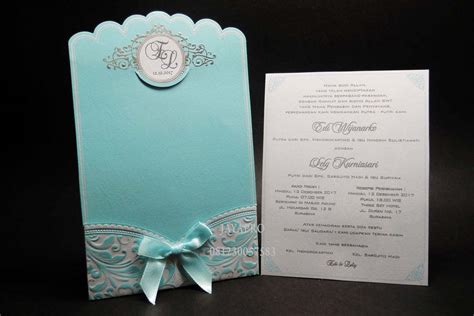 Undangan Pernikahan Simple Elegan One Card Ev06 Undangan Pernikahan