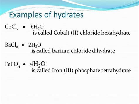 Ppt Hydrates Powerpoint Presentation Id2109794