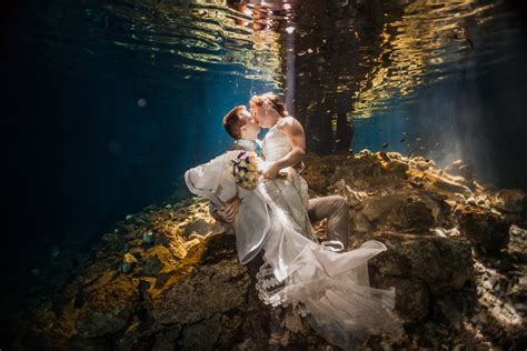 Michelle And Seans Underwater Trash The Dress