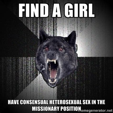 Insanity Wolf Consensual Sex In The Missionary Position Know Your Meme