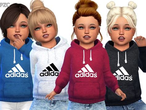 Hoodie In 10 Colors Found In Tsr Category Sims 4 Toddler Female