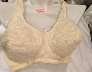 Active Bra Collection Size A Mastectomy W Double Pockets Ecru Lace NEW EBay