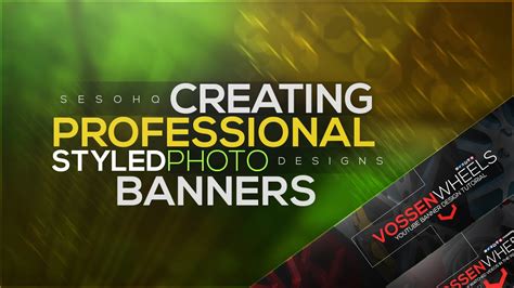 Photoshop Tutorial Professional Styled Photo Banner Designs Youtube