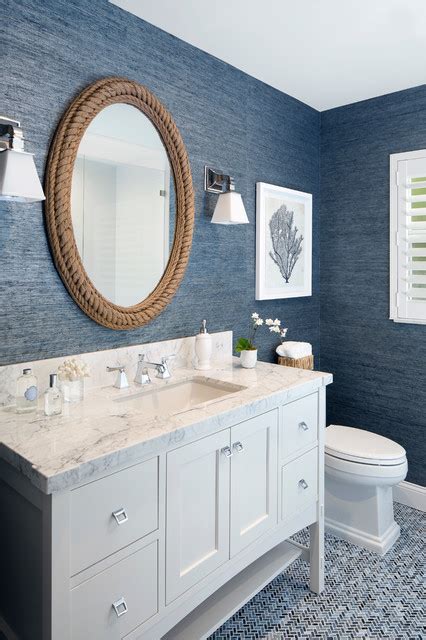 seaside cottage beach style powder room miami by lisa michael interiors