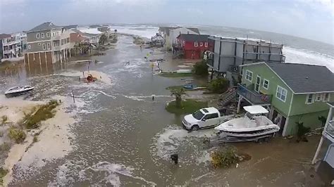 Tidal Flooding At Nc Beach Captured From Above Nbc News
