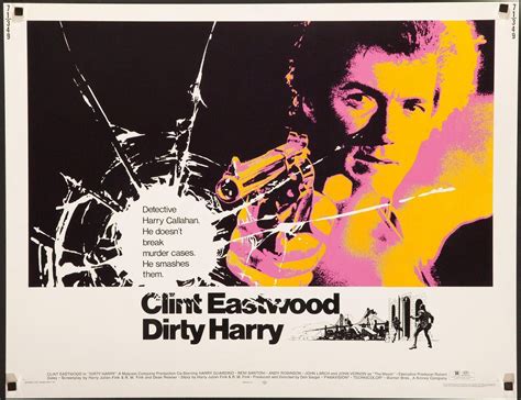 Dirty Harry Movie Poster Half Sheet 22x28 Original Vintage Movie