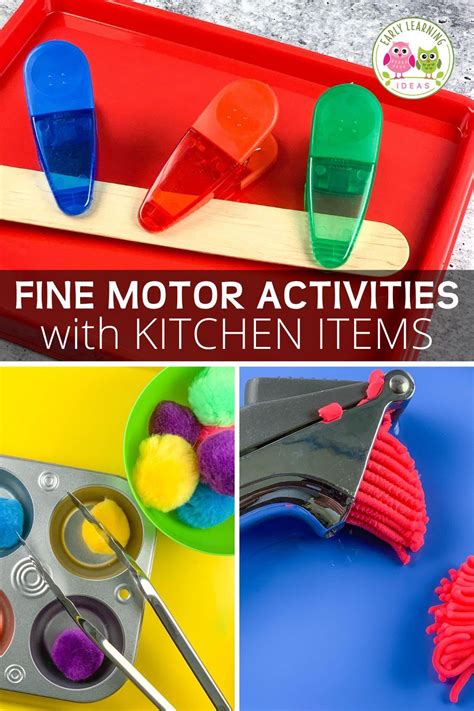 40 Of The Best Fine Motor Activity Ideas With Kitchen Items In 2021 Fine Motor Activities