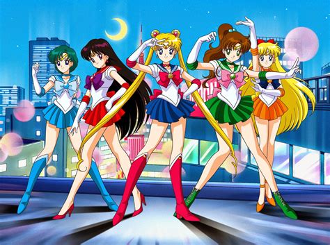 Wallpaper Sailor Moon Sailor Mercury Sailor Mars Sailor Jupiter