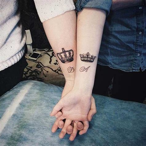 51 king and queen tattoos for couples page 2 of 5 stayglam tattoos for lovers crown