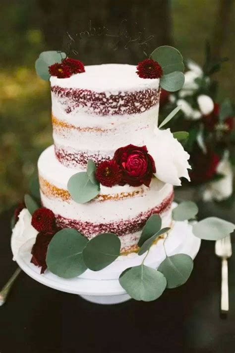 10 New Wedding Cake Flavors You Must Try Wedding Cake Red Red Velvet Wedding Cake Burgundy