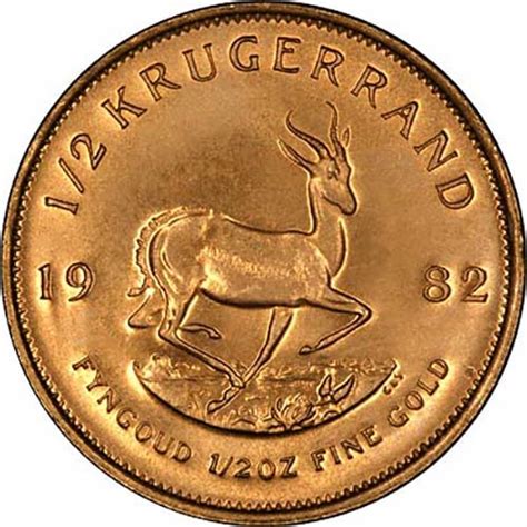 Secondary Market Krugerrand Half Ounce Gold Coin L Chard