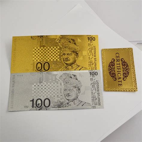 If you're buying malaysian ringgit, order your travel money before departing with no1 currency and get a when to buy malaysian currency? New Design 2Pcs/Lot Malaysia 100 Ringgit Normal Gold ...