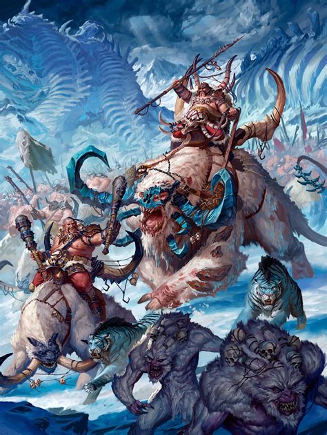 Ogor Beastclaw Raiders Fantasy Illustration Fantasy Artwork