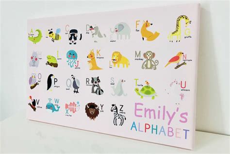 Personalised Kids Alphabet Chart Livingsocial