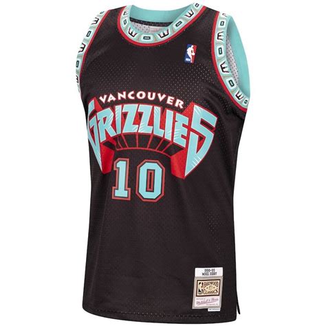 Mike Bibby Vancouver Grizzlies Mitchell And Ness 1998 99 Hardwood