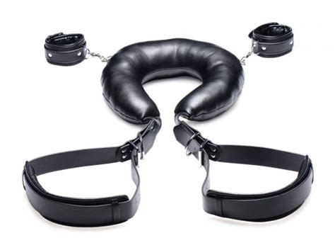 padded thigh sling with wrist cuffs bondage bdsm sandm positioning aide bdsandm ag519 free discreet