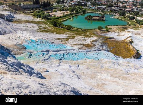 Natural Thermal Baths In Pamukkale Stock Photo Alamy