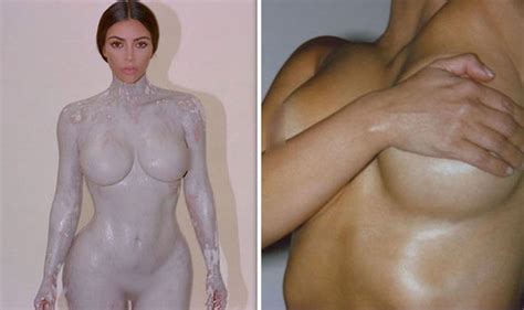 Kim Kardashian Strips Completely Naked For Body Mould In Ridiculously