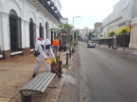Sanitizan Las Calles Del Centro De Culiacán Para Disminuir Contagios