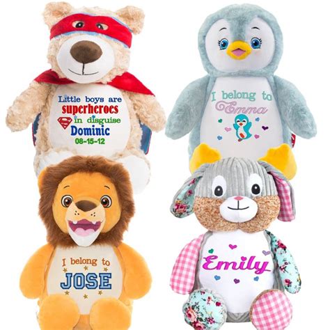 Kids Stuffed Animals Personalized With Kids Name