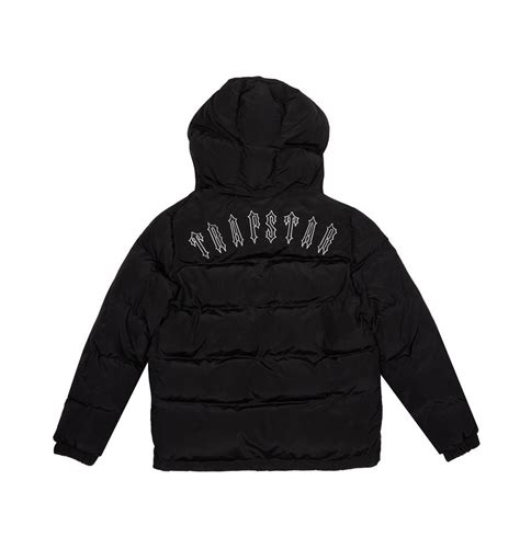 Trapstar Irongate Detachable Hooded Puffer Jacket Blackinfrared