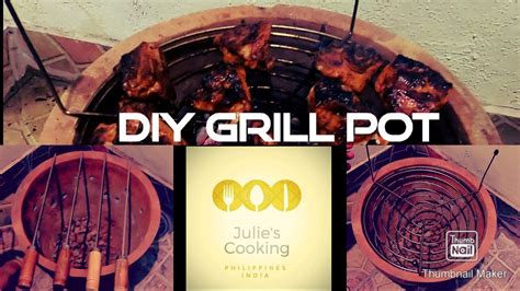 Diy Pot Grill Youtube