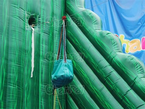 Giant Zipline Slide Channal Inflatables