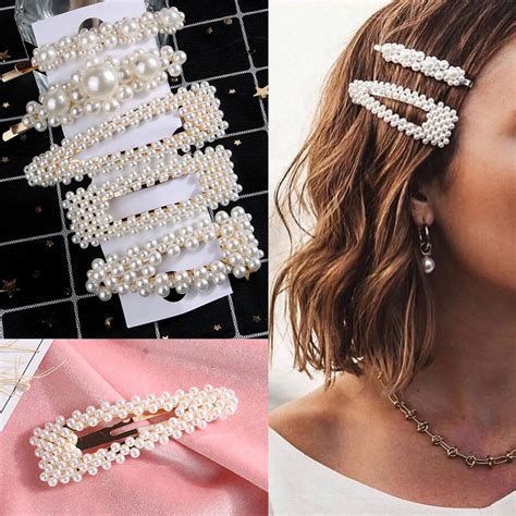 Korea Style Pearls Hair Pins Set For Women Lady Girls Hair Clip Pin